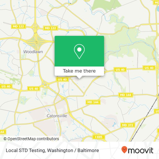 Local STD Testing map