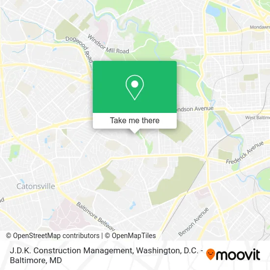 J.D.K. Construction Management map