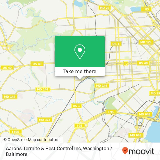 Aaron's Termite & Pest Control Inc map