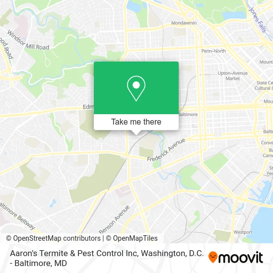 Aaron's Termite & Pest Control Inc map
