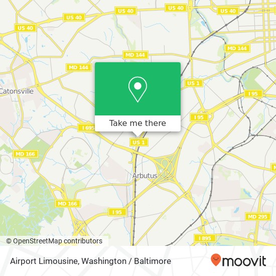 Airport Limousine map