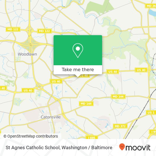 St Agnes Catholic School map