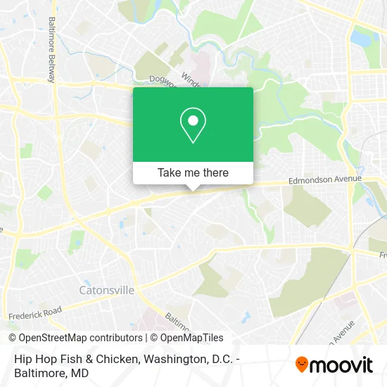 Hip Hop Fish & Chicken map