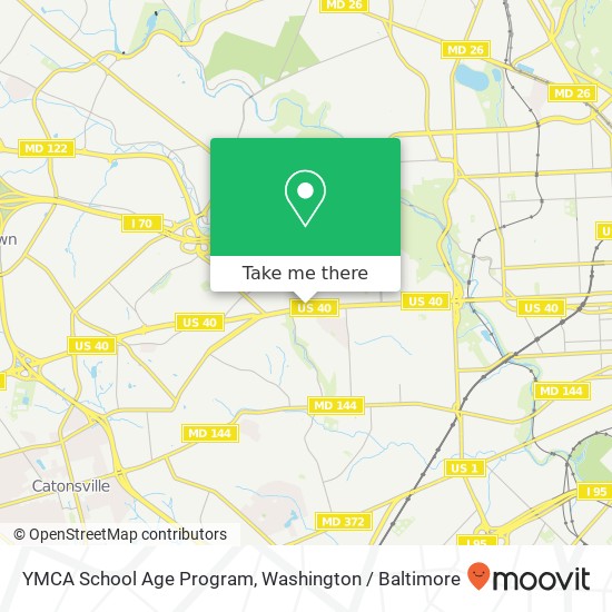 YMCA School Age Program map