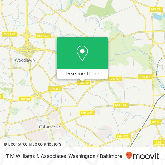 T M Williams & Associates map