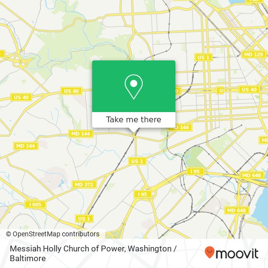 Messiah Holly Church of Power map