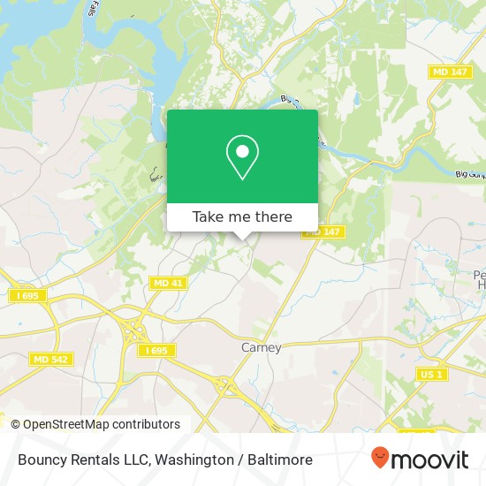 Mapa de Bouncy Rentals LLC