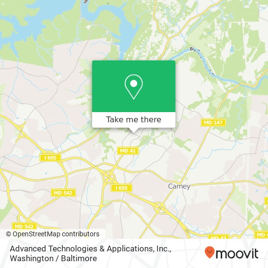 Mapa de Advanced Technologies & Applications, Inc.