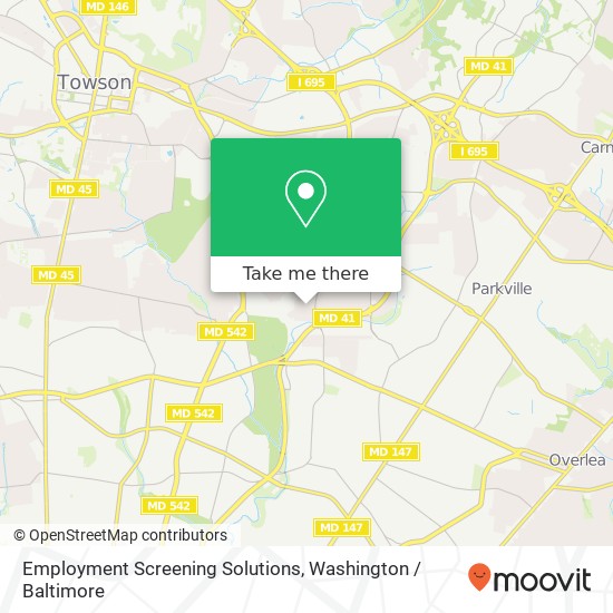 Mapa de Employment Screening Solutions