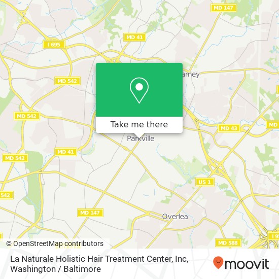 Mapa de La Naturale Holistic Hair Treatment Center, Inc