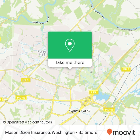 Mapa de Mason Dixon Insurance