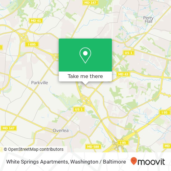 Mapa de White Springs Apartments