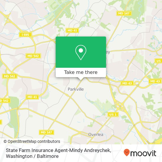 Mapa de State Farm Insurance Agent-Mindy Andreychek