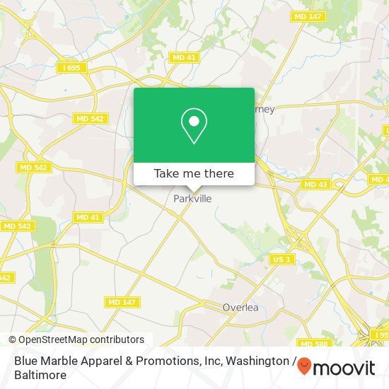 Mapa de Blue Marble Apparel & Promotions, Inc