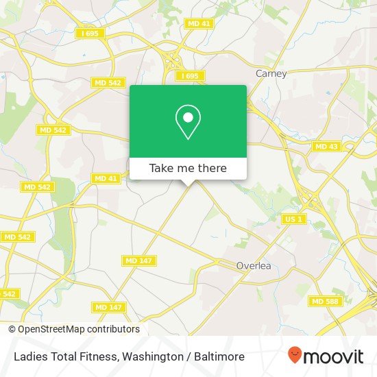 Ladies Total Fitness map