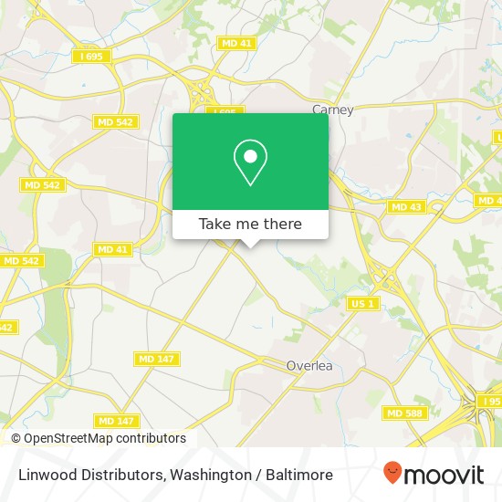 Linwood Distributors map