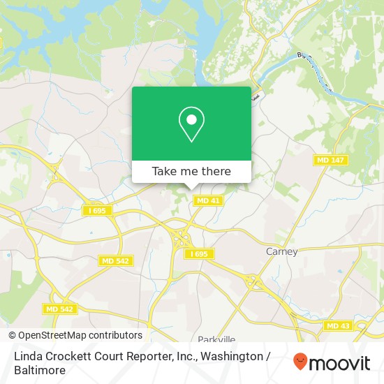 Mapa de Linda Crockett Court Reporter, Inc.