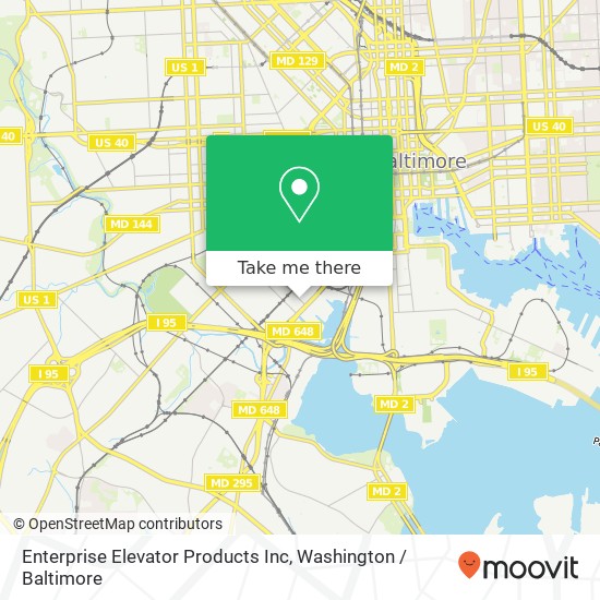 Enterprise Elevator Products Inc map