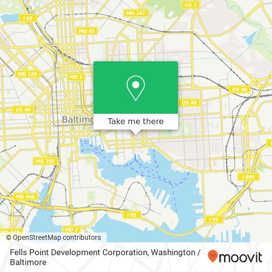 Fells Point Development Corporation map