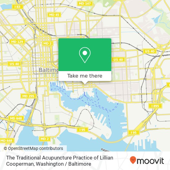 Mapa de The Traditional Acupuncture Practice of Lillian Cooperman