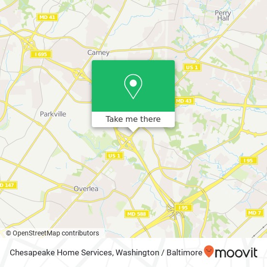 Chesapeake Home Services map