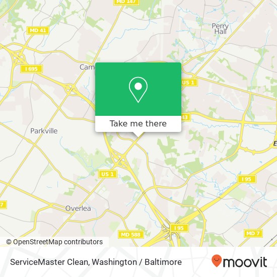 Mapa de ServiceMaster Clean