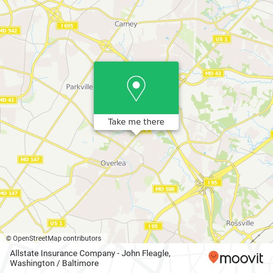 Allstate Insurance Company - John Fleagle map