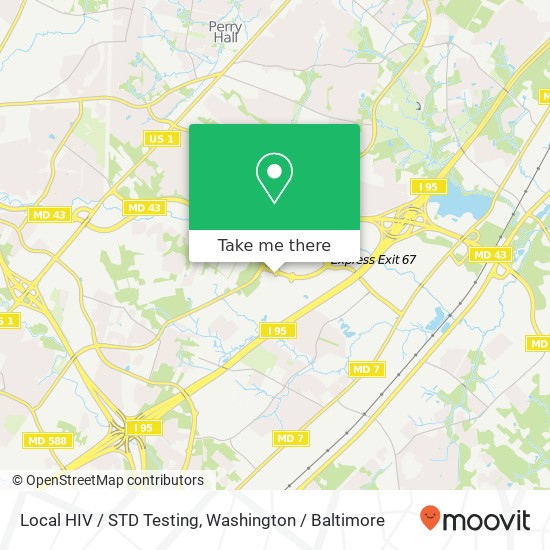Local HIV / STD Testing map