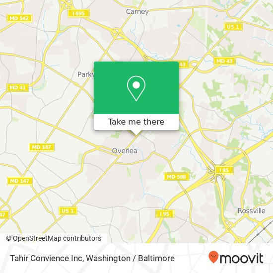 Tahir Convience Inc map