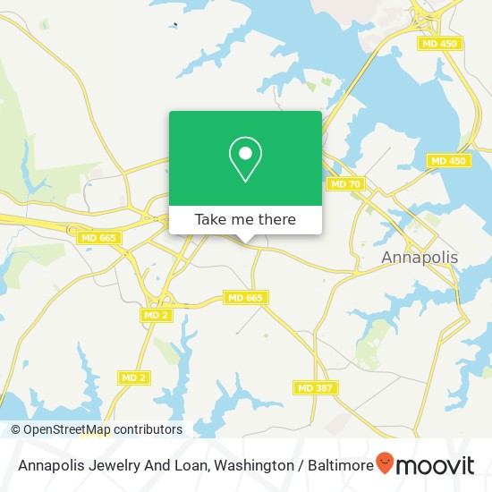 Mapa de Annapolis Jewelry And Loan