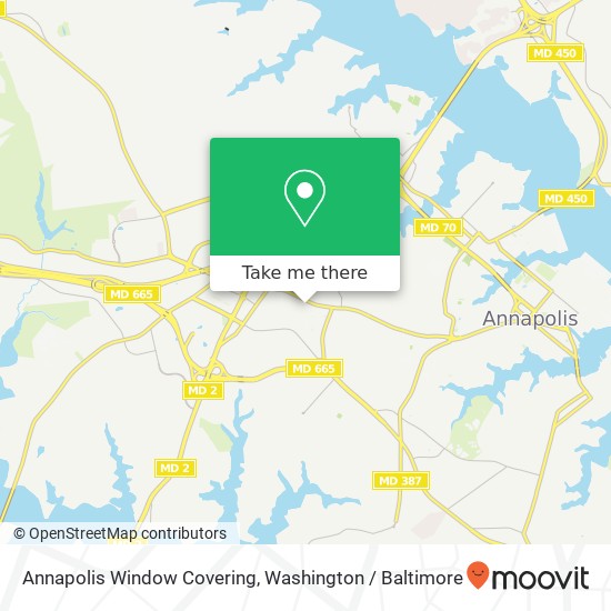 Annapolis Window Covering map