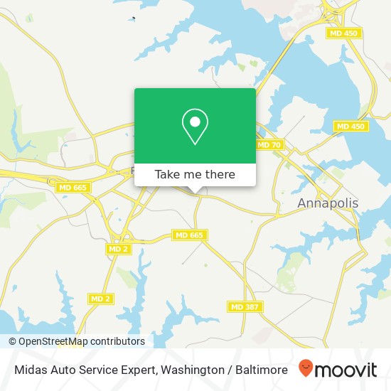 Mapa de Midas Auto Service Expert