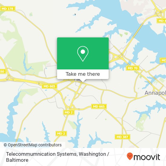 Mapa de Telecommumnication Systems