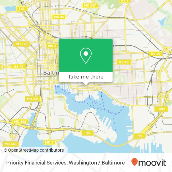 Priority Financial Services map