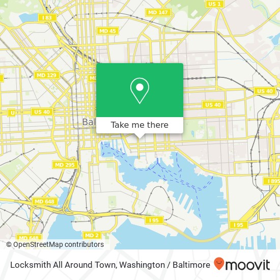 Locksmith All Around Town map