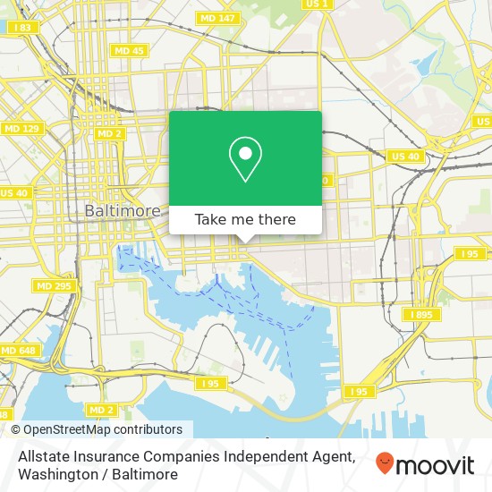 Allstate Insurance Companies Independent Agent map