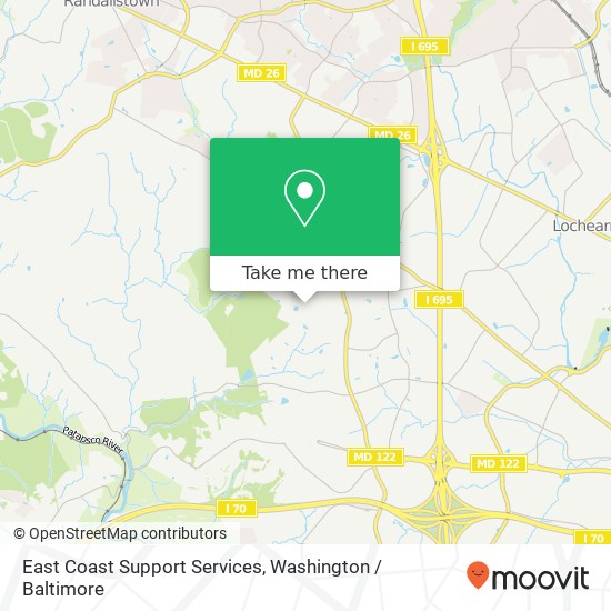 Mapa de East Coast Support Services