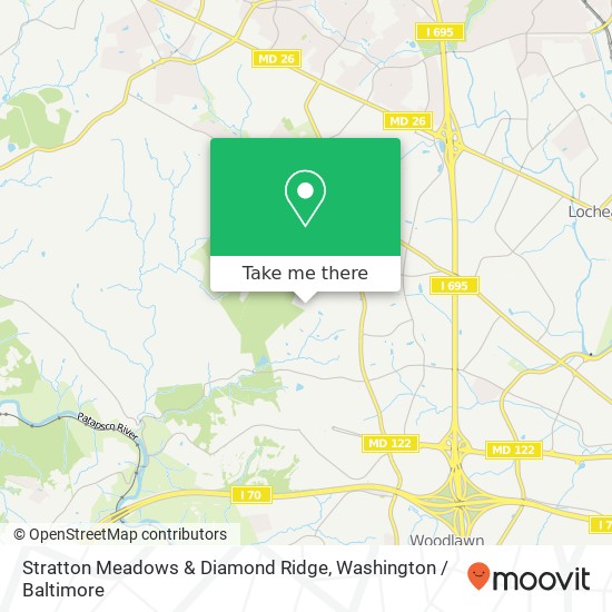 Stratton Meadows & Diamond Ridge map