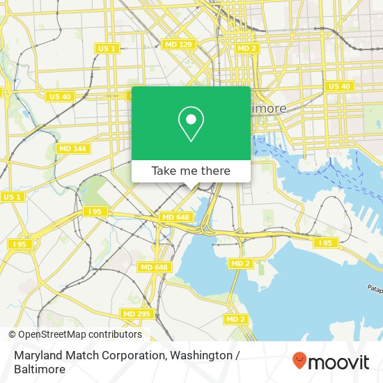 Mapa de Maryland Match Corporation