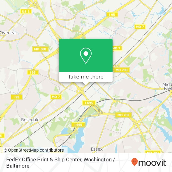 FedEx Office Print & Ship Center map