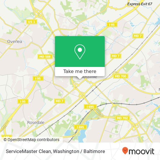 Mapa de ServiceMaster Clean