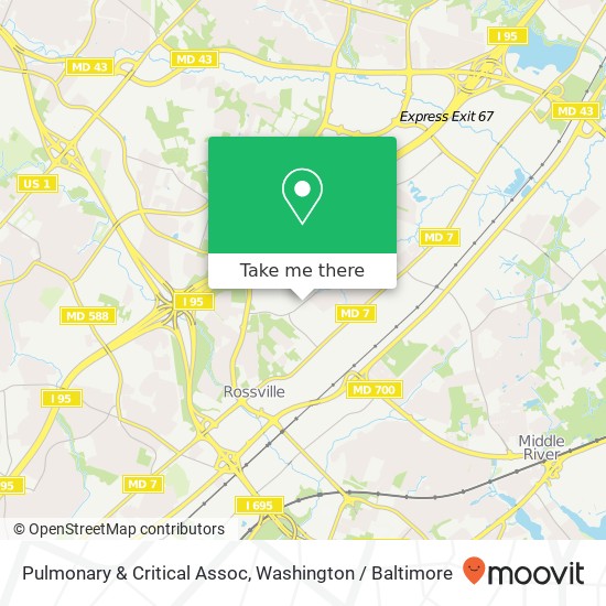 Mapa de Pulmonary & Critical Assoc