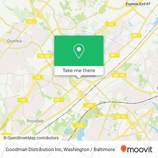 Goodman Distribution Inc map