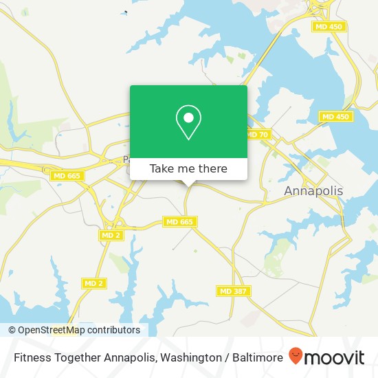 Mapa de Fitness Together Annapolis