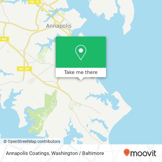 Mapa de Annapolis Coatings