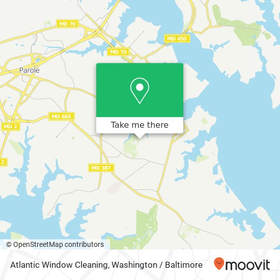 Atlantic Window Cleaning map