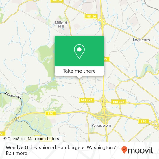 Wendy's Old Fashioned Hamburgers map