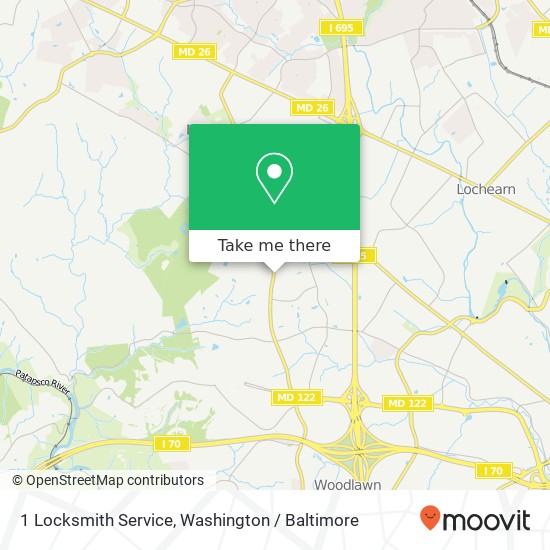 1 Locksmith Service map