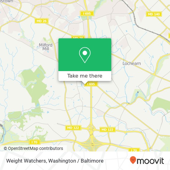 Mapa de Weight Watchers