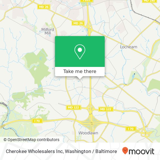 Cherokee Wholesalers Inc map